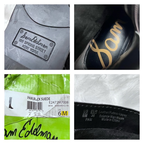 SAM EDELMAN Pam Over The Knee Suede Boots - Picture 10 of 10